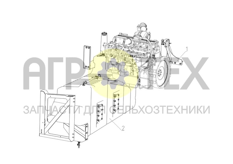 Чертеж Система питания топливом (T500.05.01.000Ф)